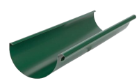 Желоб водосточный, сталь, d-125 мм, зеленый, L-3 м, Aquasystem