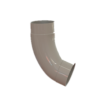 Колено трубы 72° (алюминий 0,7 мм), типоразмер 100, сигнальный белый, LINKOR