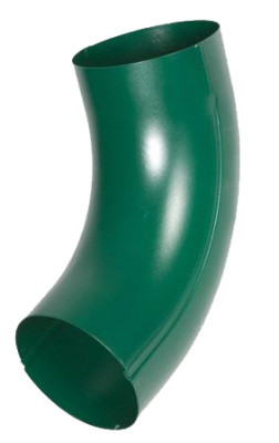 Детальное фото колено трубы универсальное, сталь, d-100 мм, зеленый, aquasystem