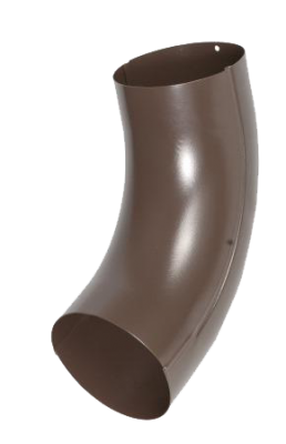 Детальное фото колено трубы универсальное 72 гр., сталь, d-100 мм, коричневый, aquasystem